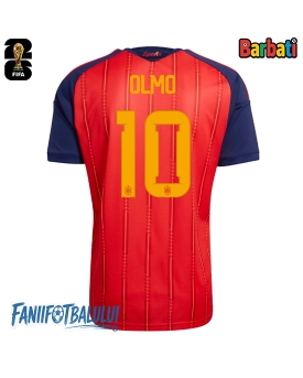 Spania Dani Olmo #10 Tricou Fotbal Replică Mondial 2026 Barbati Acasa
